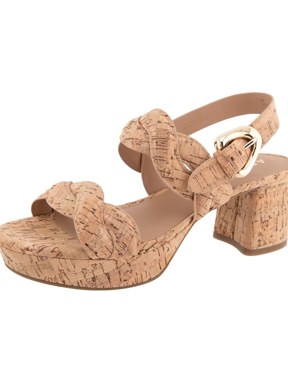 Aerosoles Camea Cork Platform Sandal Size 6.5 EUC